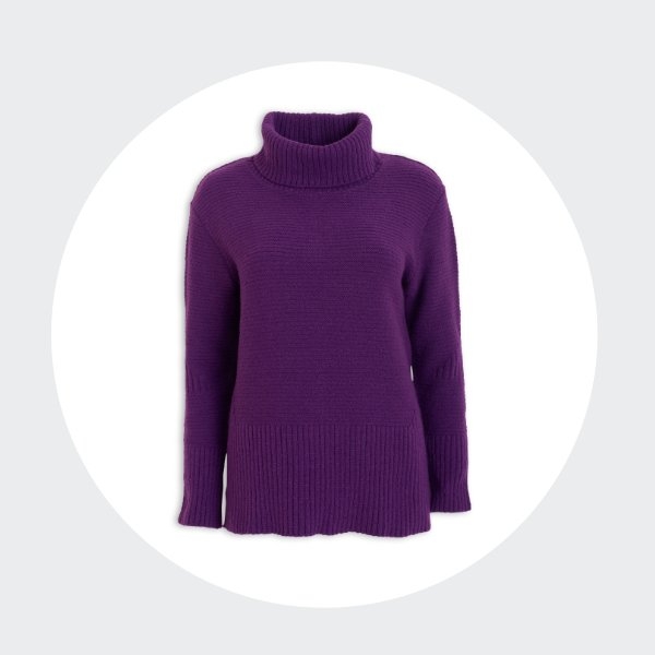 Magenta cowlneck jumper