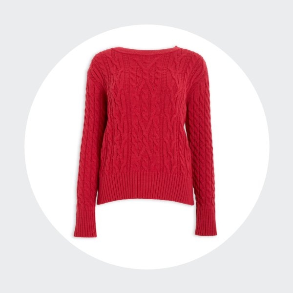Red cable skinny jumper